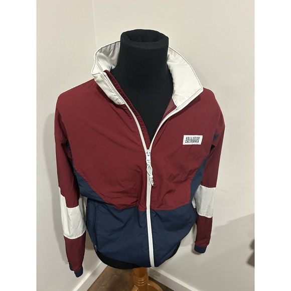 Hollister Bi-Swing Jacket Men's XS Epic Flex Color-Block Spring Lghtwt Windbrkr‎ - Picture 1 of 5